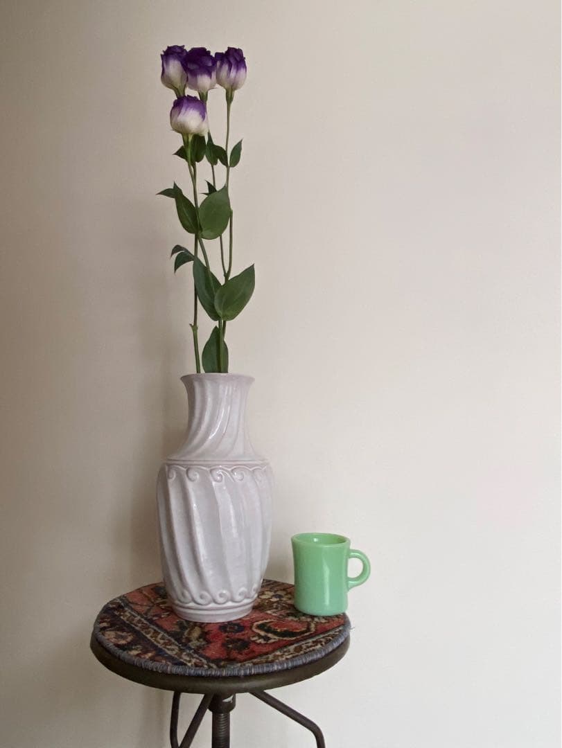 ドイツ アンティーク ビンテージ 花瓶 フラワーベース デッドストック 美品②