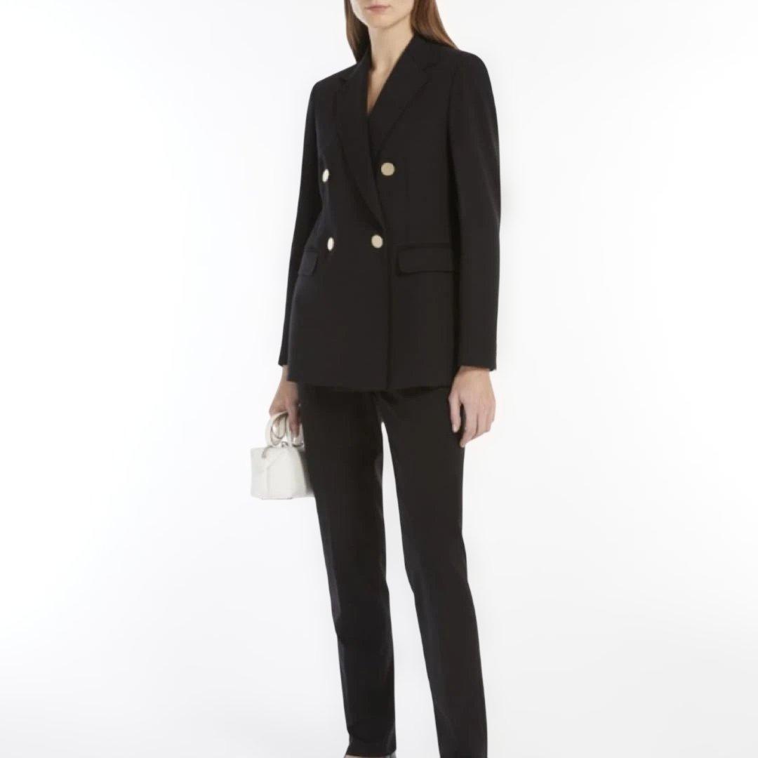 新品タグ付 2025 マックスマーラ テーラードジャケット レリチ 紺ブレ 34