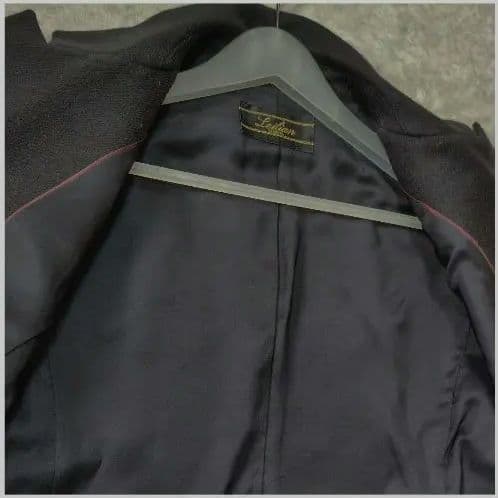 レリアン ウール テーラードジャケット 黒 ブラック