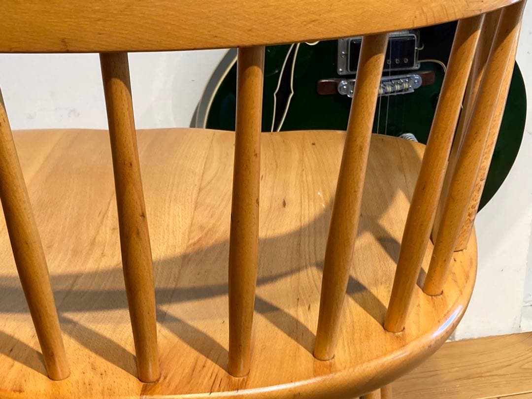 ②画像65枚 キツツキ ダイニングチェア ナチュラル 昭和56年 アーム コロニ