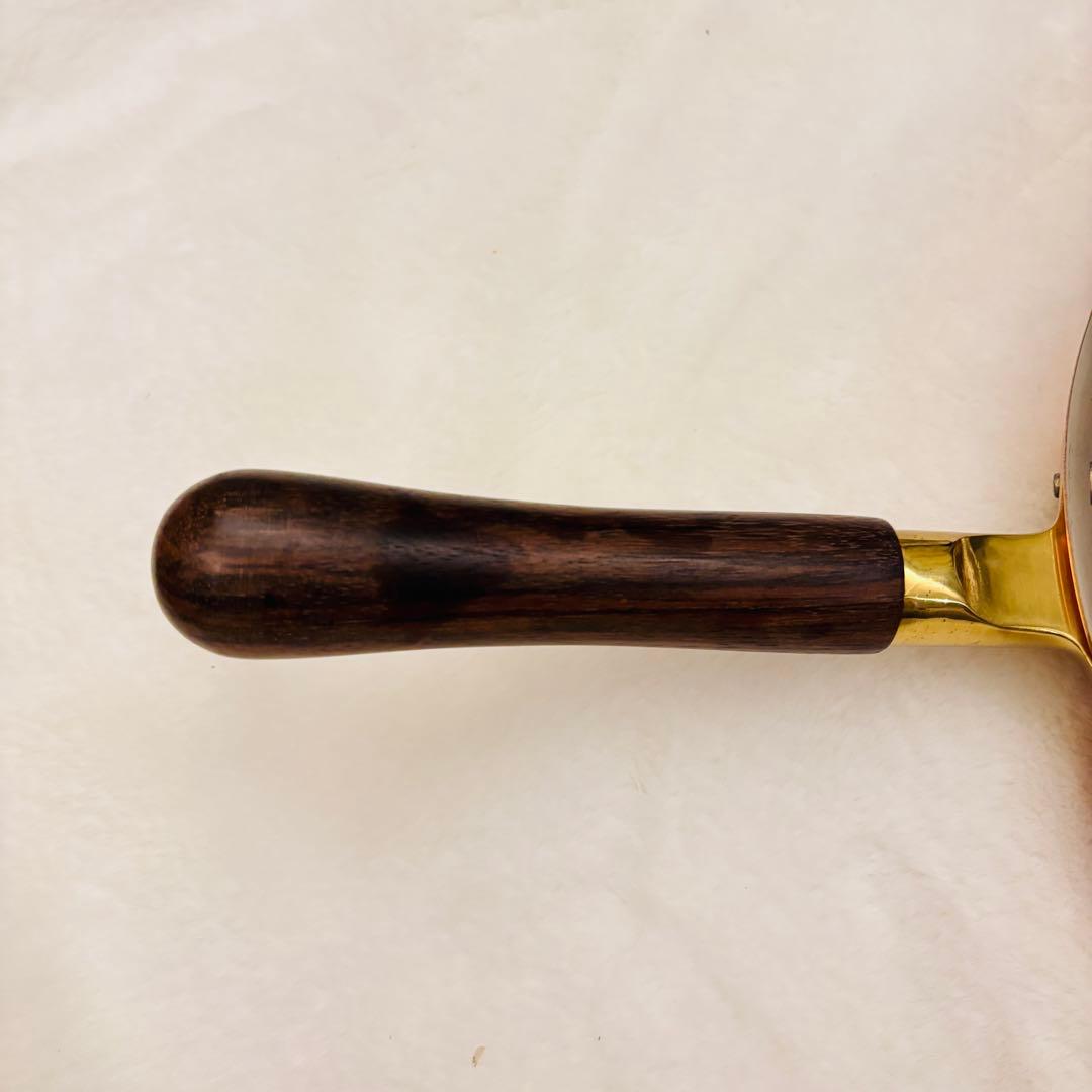 未使用 銅製 フライパン COPPER100  WARE 銅パン 木製柄