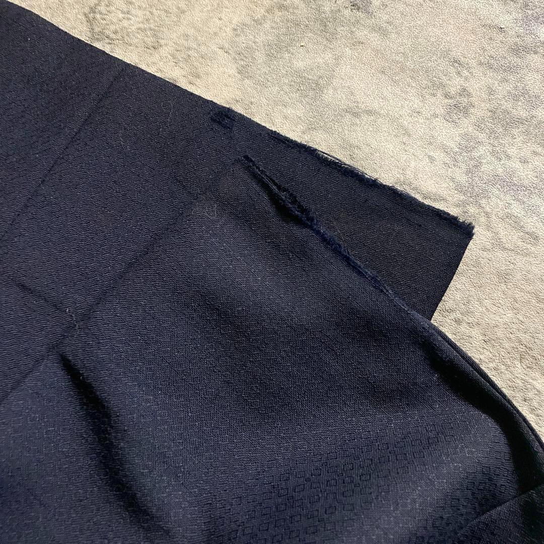 dunhill × GUCCI ダイヤ柄 黒金ボタン モヘアブレンド 高級スーツ