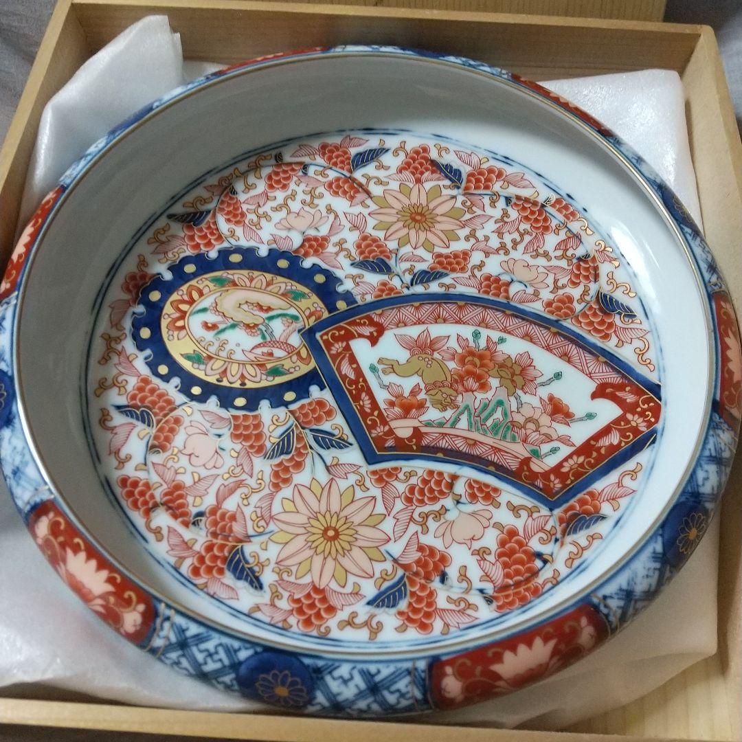 訳あり品　　有田焼・峯正作☆大皿