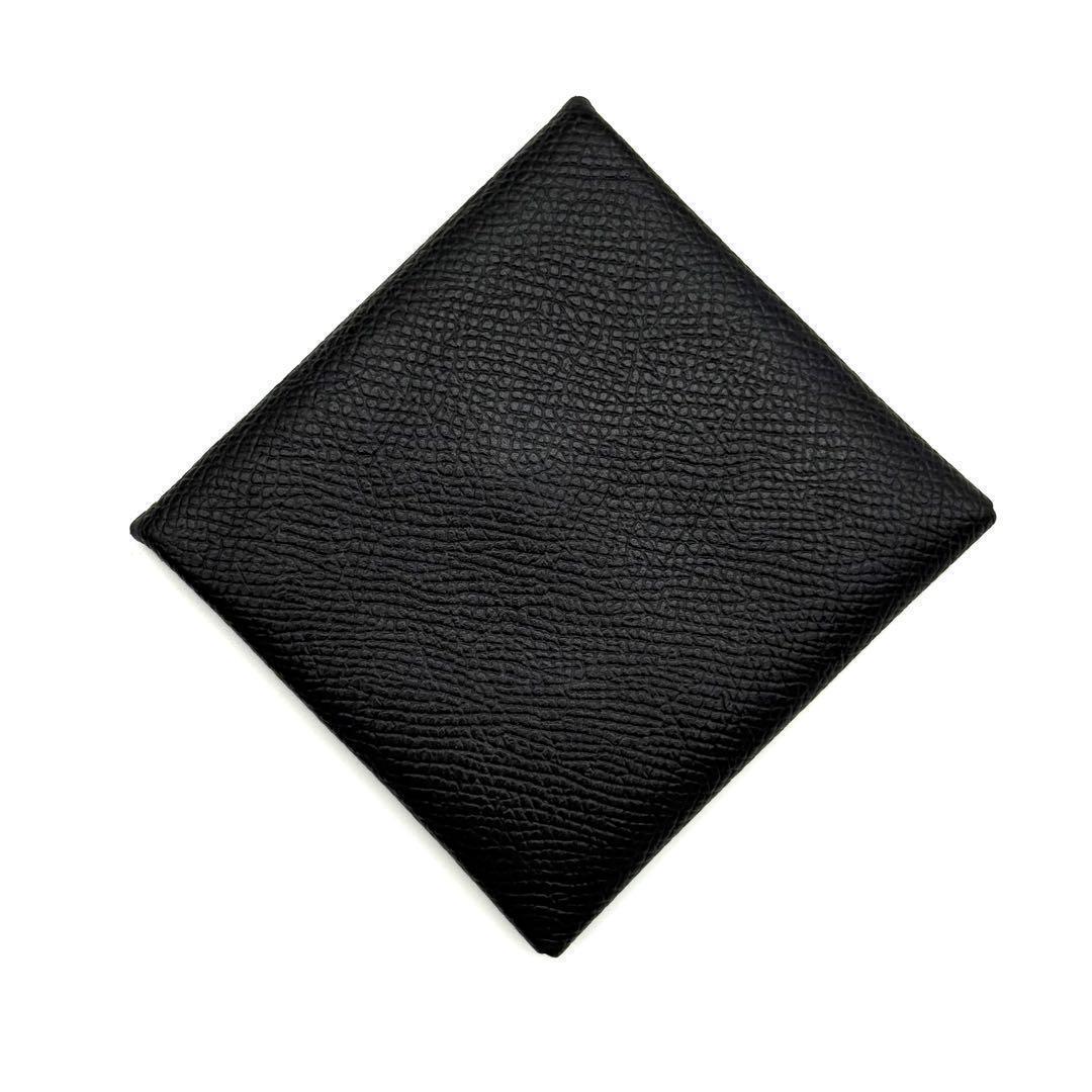 極上美品✨エルメス カルヴィ バスティア ケース ブラック 黒　O83