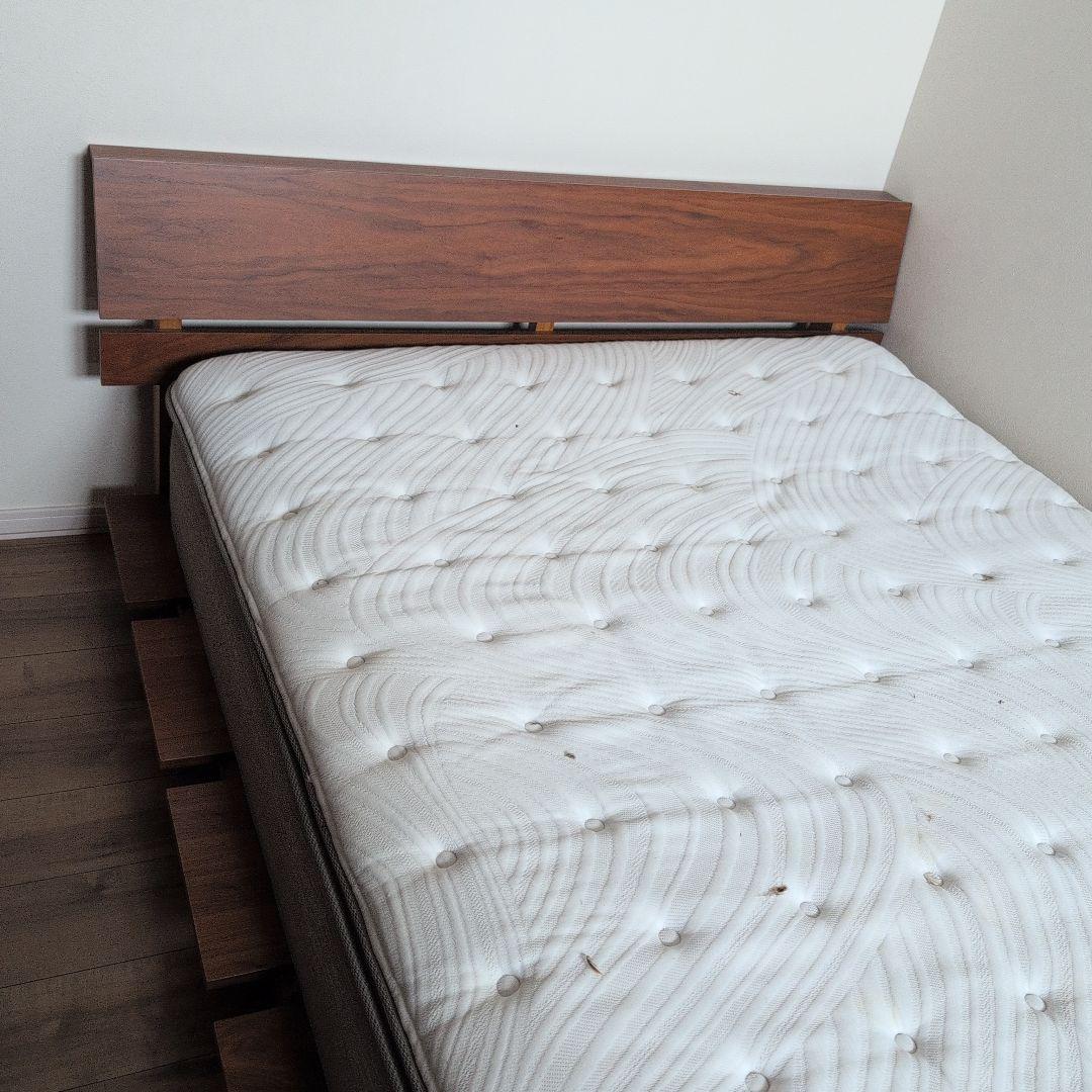 ベットフレーム　ベットマットレス　ダブルベット