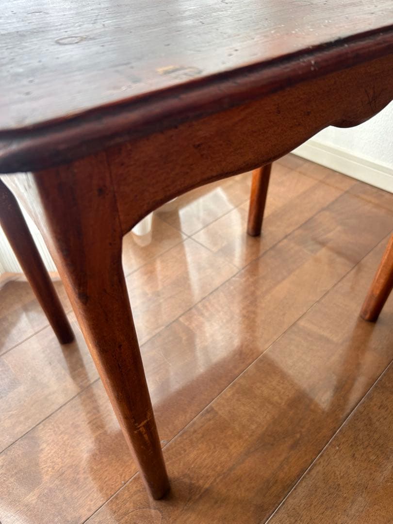 ぽ*ー様 木製アンティークデスクと椅子のセット