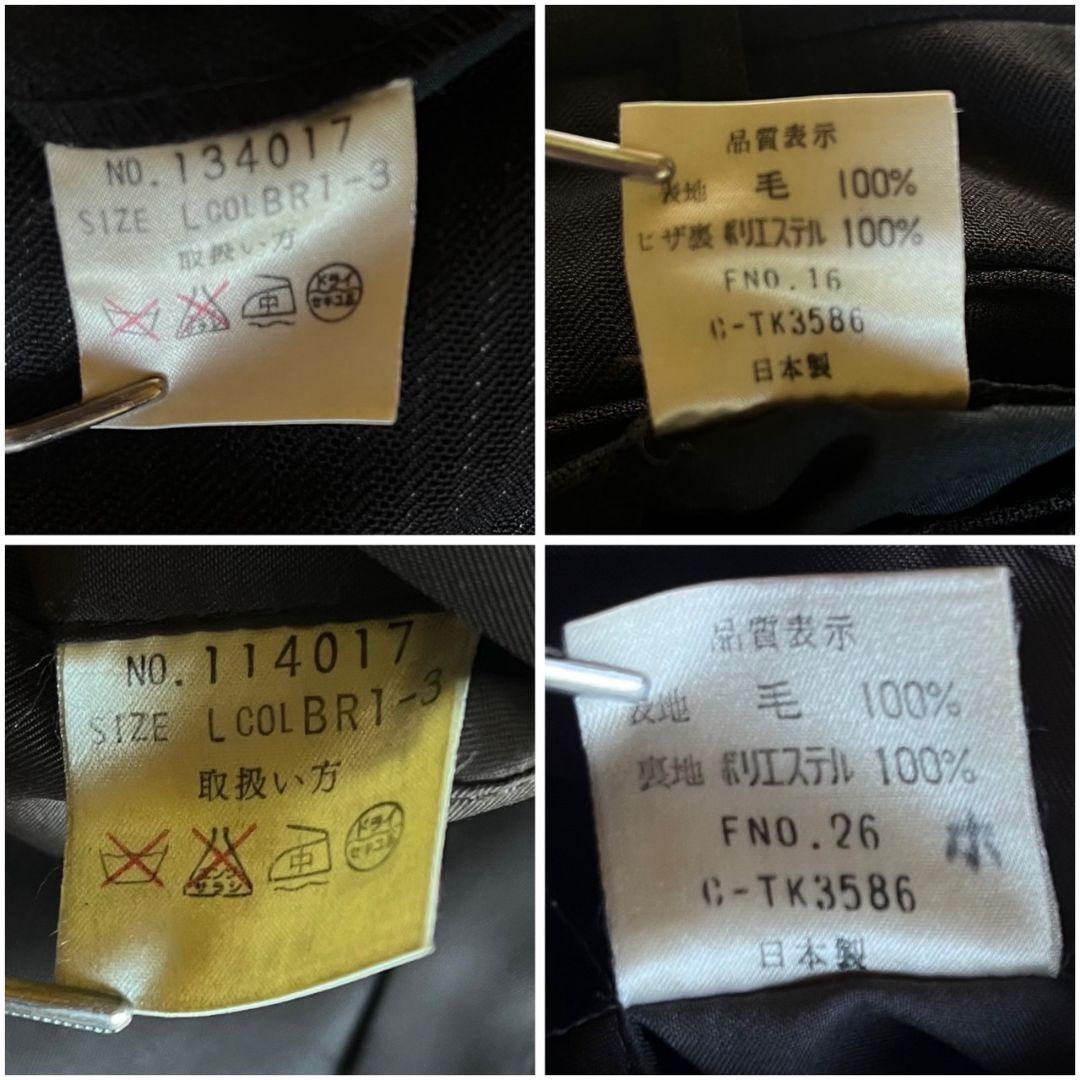 90s極上ウールセットアップアルマーニネクタイピンズ5点セット