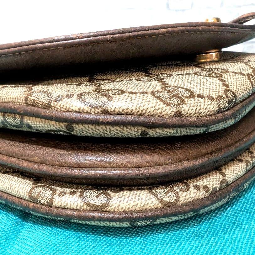 ♥美品♥グッチ　ショルダーバッグ　斜めがけ　GG柄　ヴィンテージ　GUCCI
