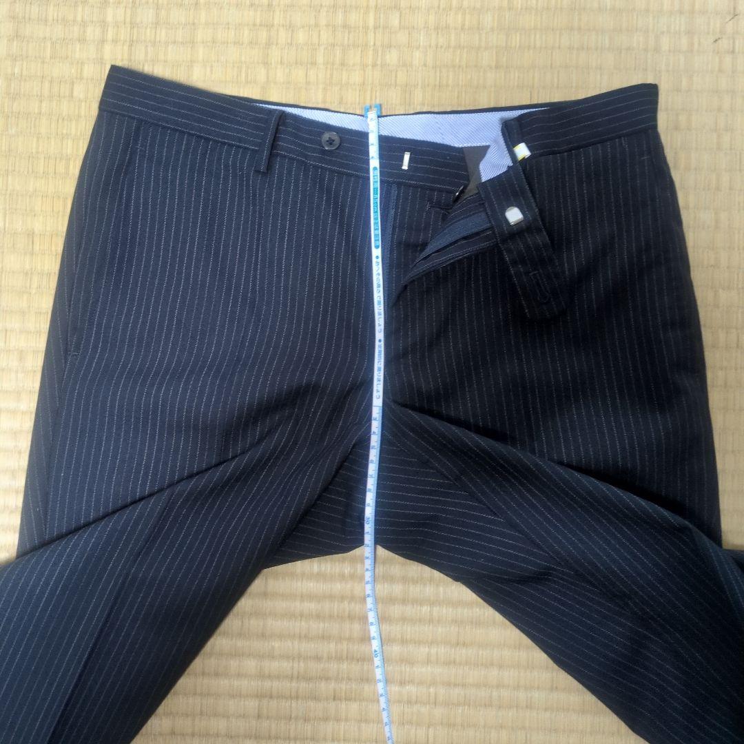 【kanch】ネイビーストライプスーツ・ブラックスーツ　ネクタイ付き