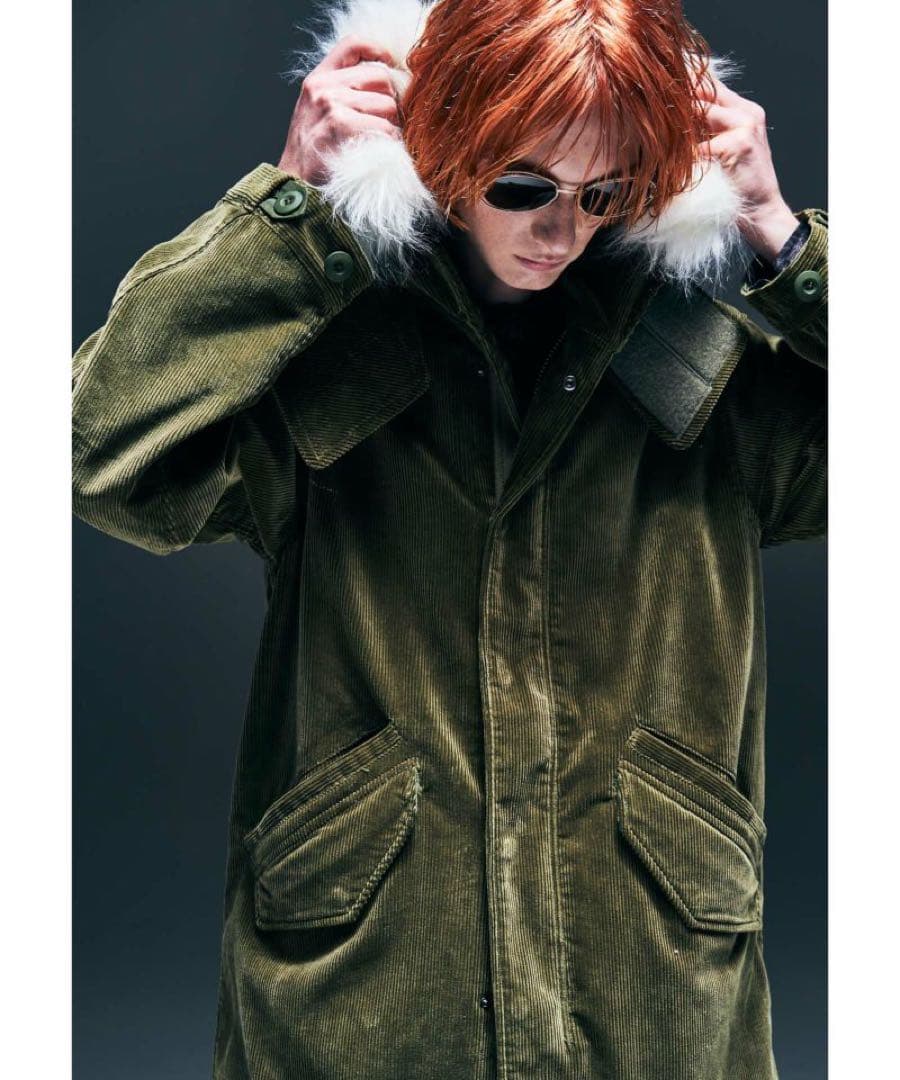 glamb グラム　コーデュロイモッズコート　サイズL