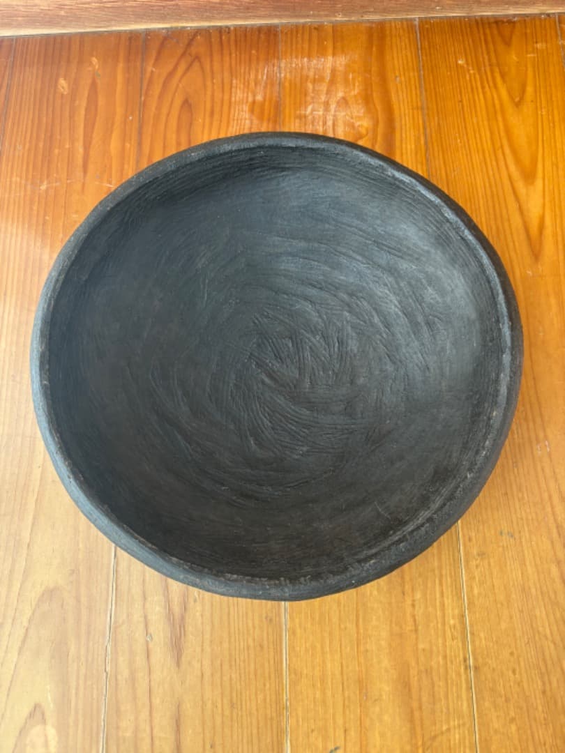 熊谷幸治　土器　26センチ　焼き締め