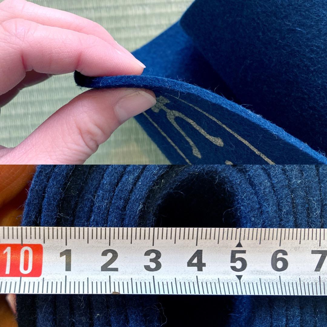 【日本フエルト工業株式会社】天壇毛氈 紺3本