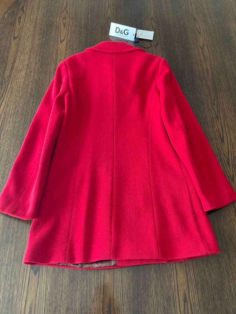 D&GDOLCHE&GABBANAROSSOピーコートmade in italy
