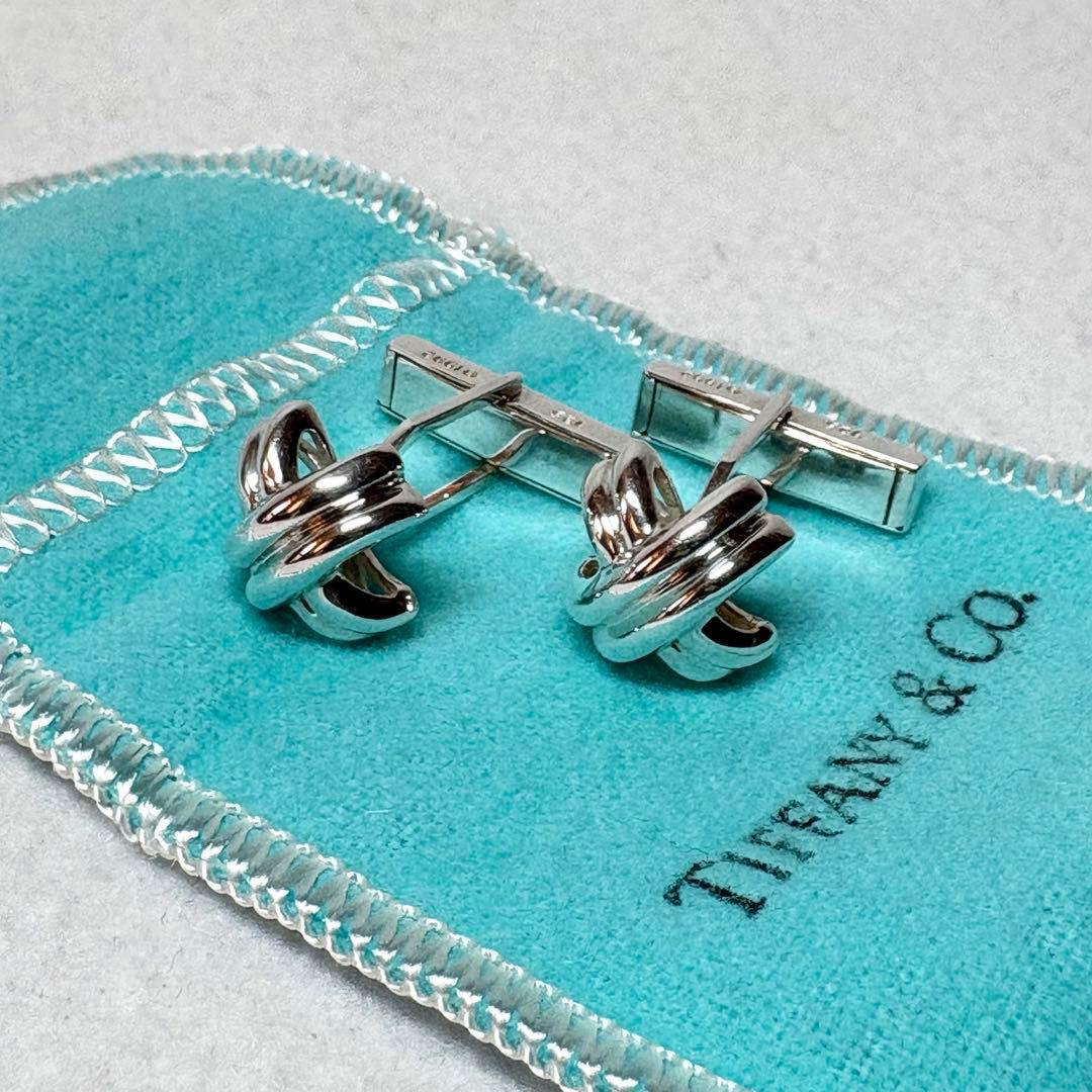 Tiffany&Co.★カフリンクス カフス シグネチャークロス シルバー925
