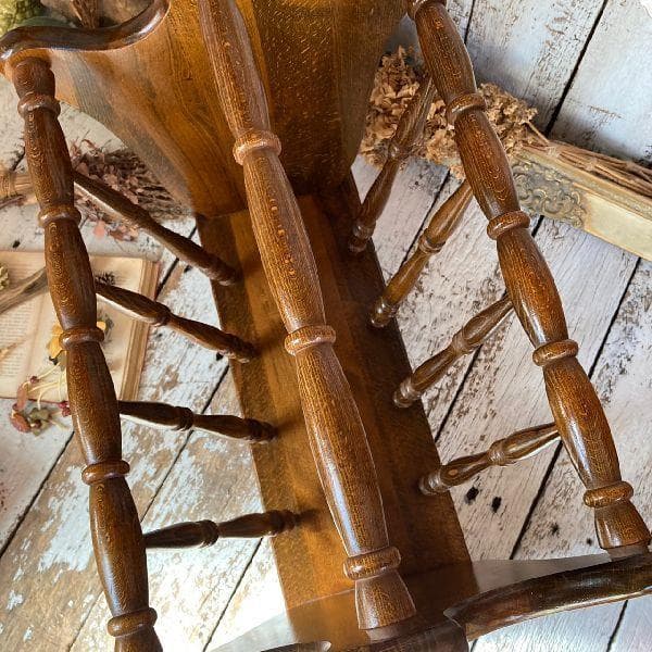 ヴィンテージ*飛騨産業 キツツキマーク*無垢材 ウッド マガジンラック*木製