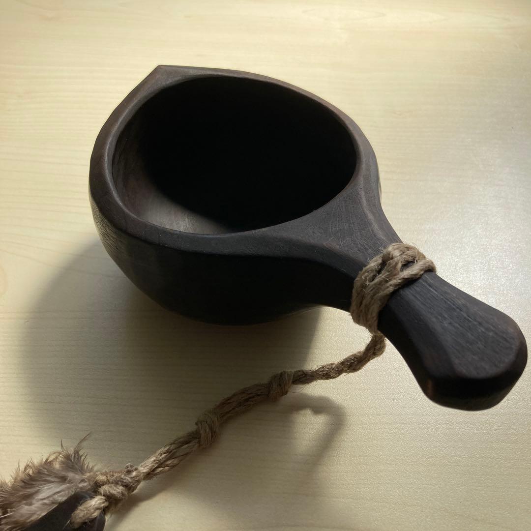 【新品】ソウルオブシベリア #1 ブラックペンダント　No.1840 ククサ