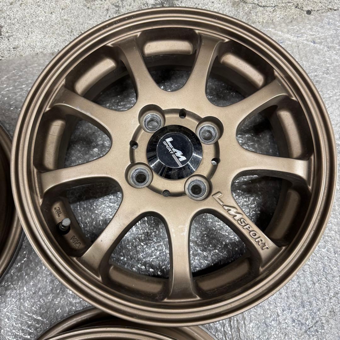 LM SPORT 14インチ4.5J+45ブロンズ4本セット