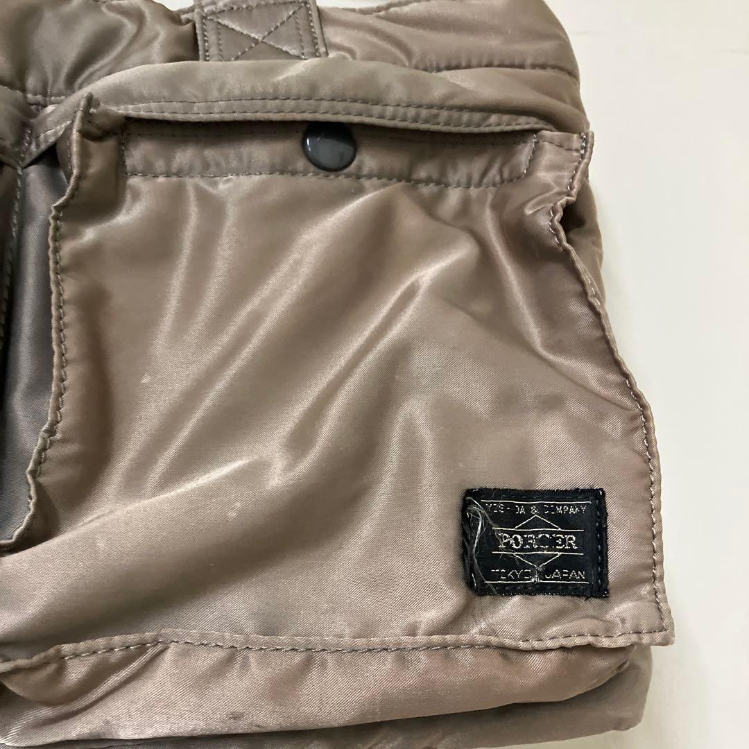 ポーター　タンカー トートバッグ　シルバー　変色あり