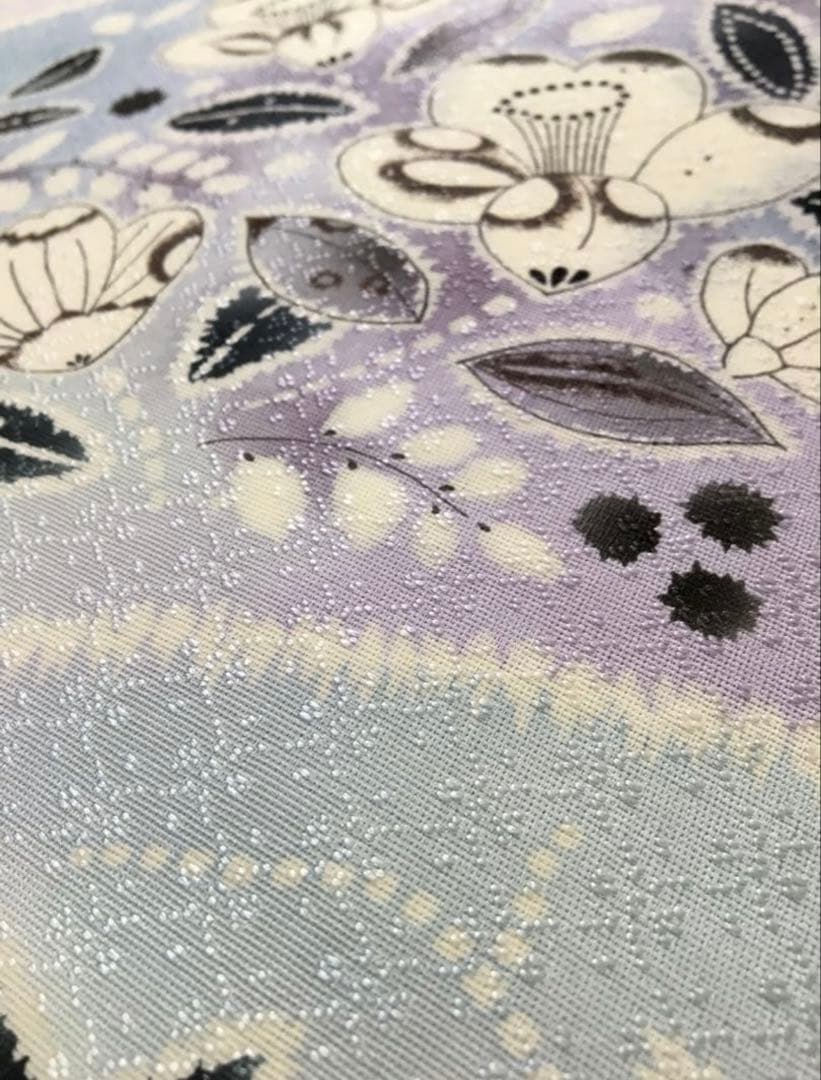 新春破格❗️逸品❗️暈し染め【名古屋帯】　辻ヶ花　地紋　正絹