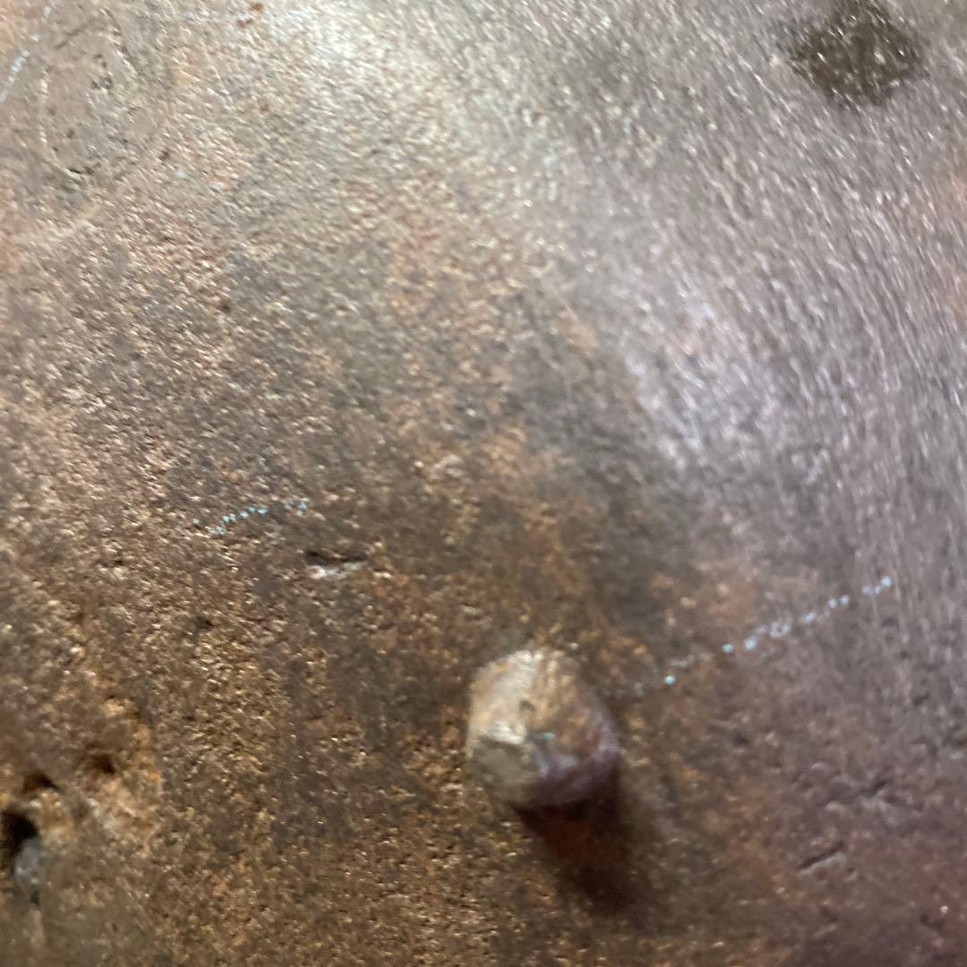 江戸時代　波ウサギ桜チラシ鉄瓶