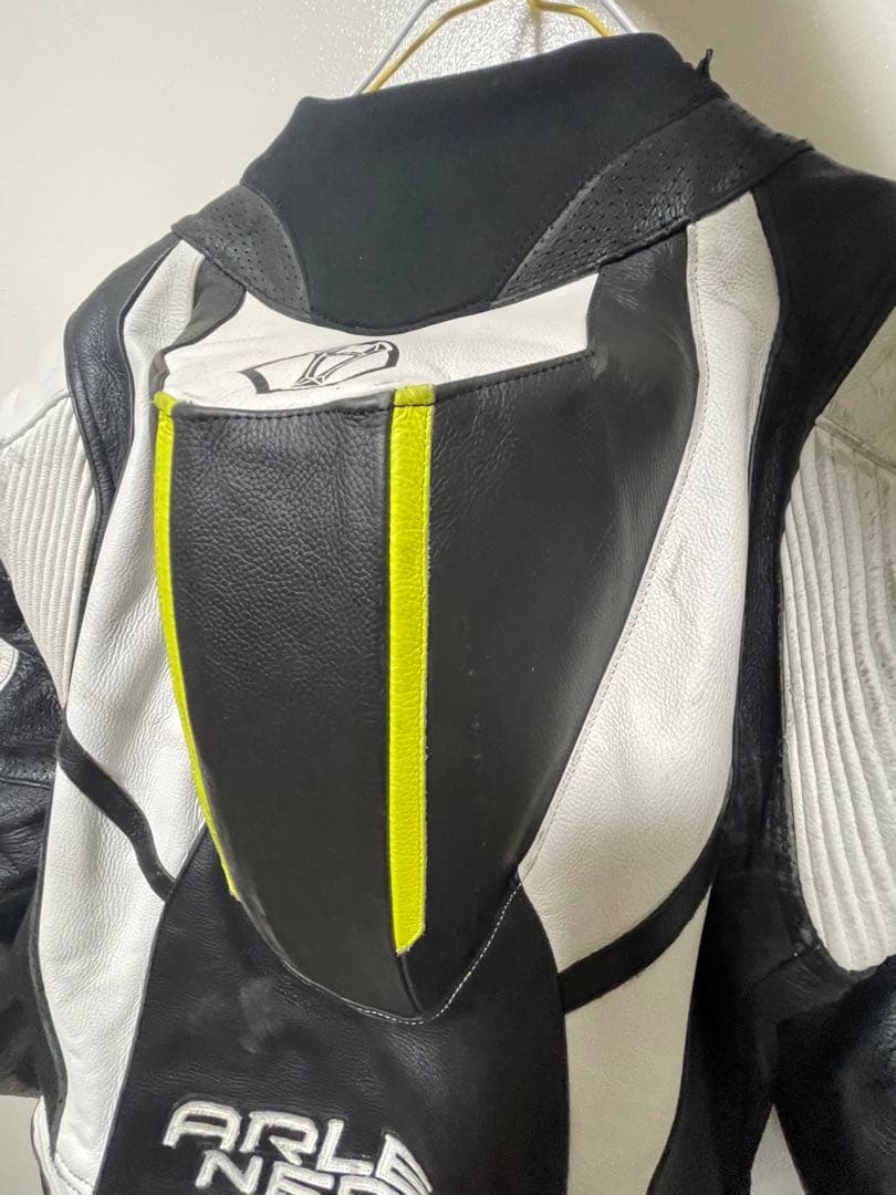 a　アレンネスパンチングレザーレーシングスーツ❗️MFJ公認❗️走り屋革ツナギ