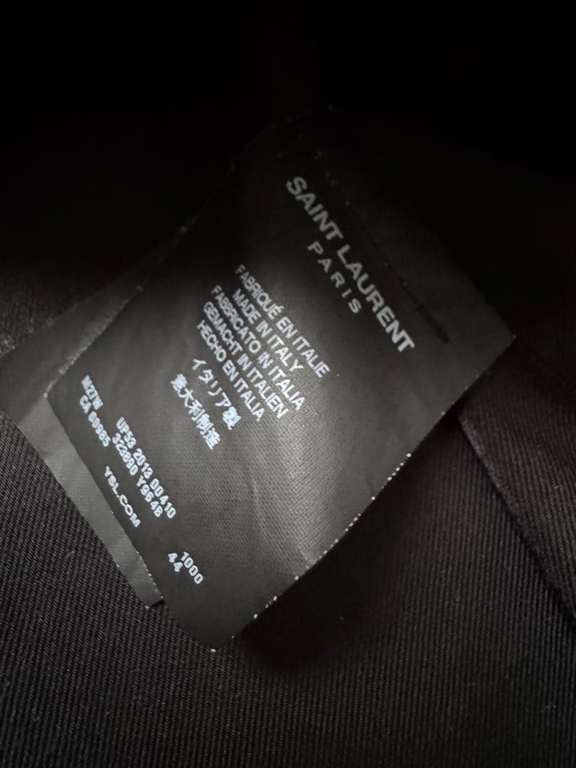 SAINT LAURENT エディ期　黒 ピーコート　連休セール