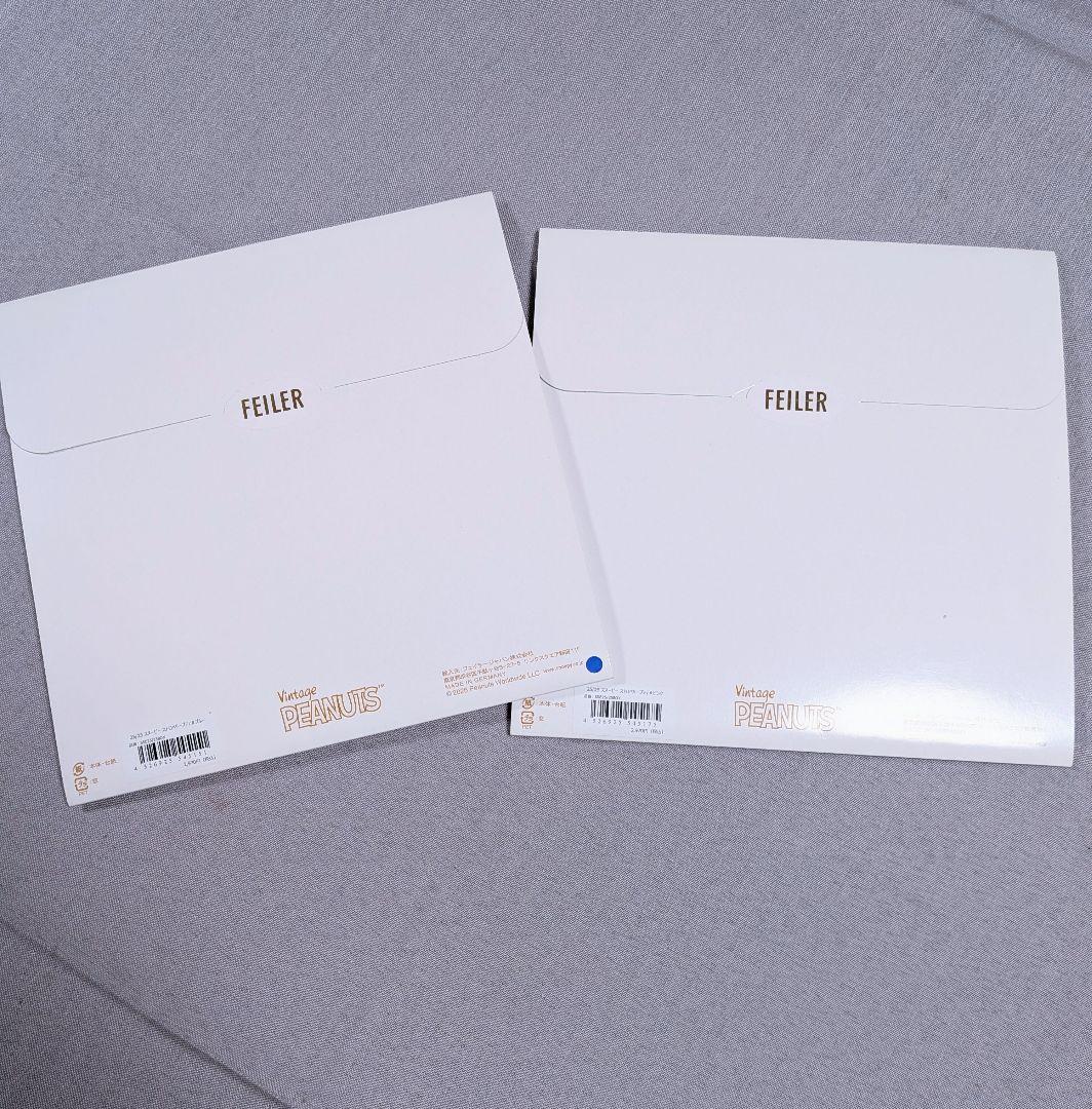 【未開封】フェイラー　ストロベリー　スヌーピーハンカチ　2枚　西宮神戸阪急限定