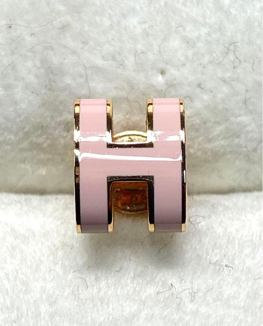 HERMES(エルメス)Pop H mini ピアス ローズドラジェ PG