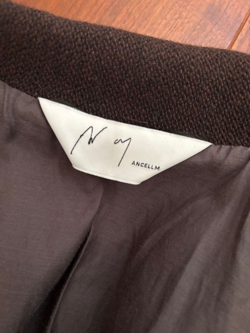 ジャケット・アウター ANCELLM TWEED CRASH JACKET BROWN