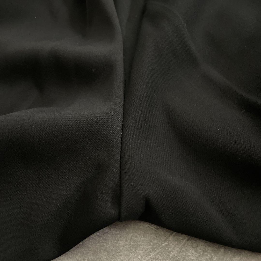 極上 漆黒ウール 黒金ボタン ダブルブレストスーツ のみ