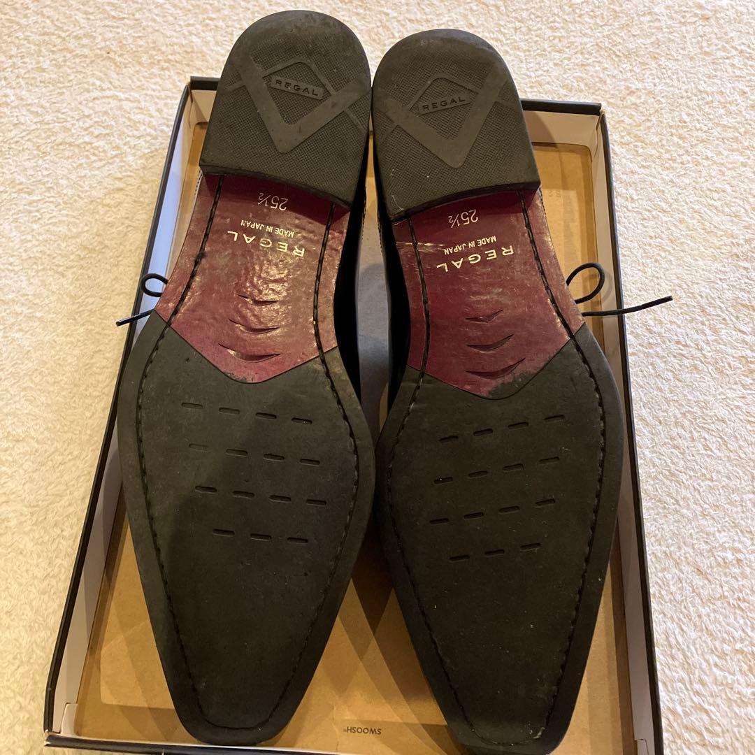 ブラックレザードレスシューズ27.5センチ相当