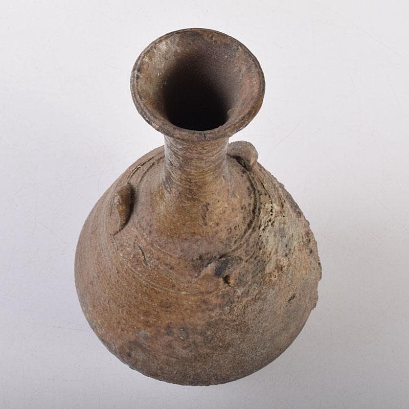 瀬戸焼　古瀬戸　二光造　三耳花入　C　7056