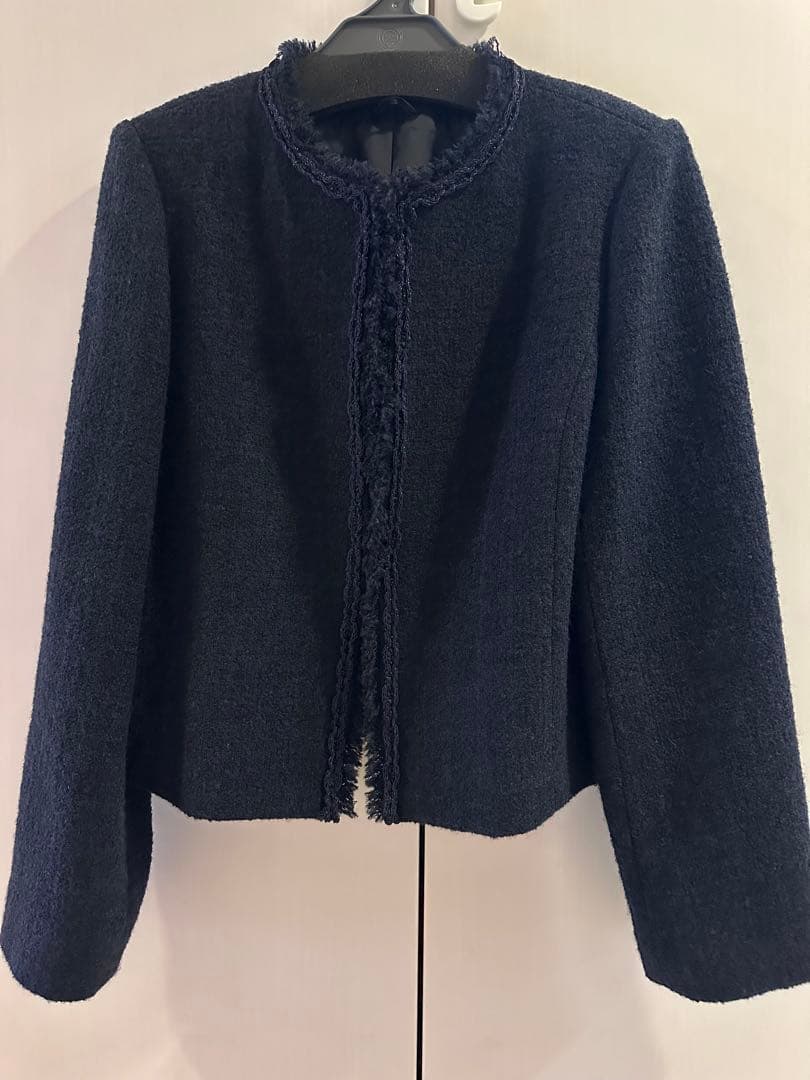 フ*ウ様 アナイ　ネイビーツイードクルージャケット【2024】　新品•未使用