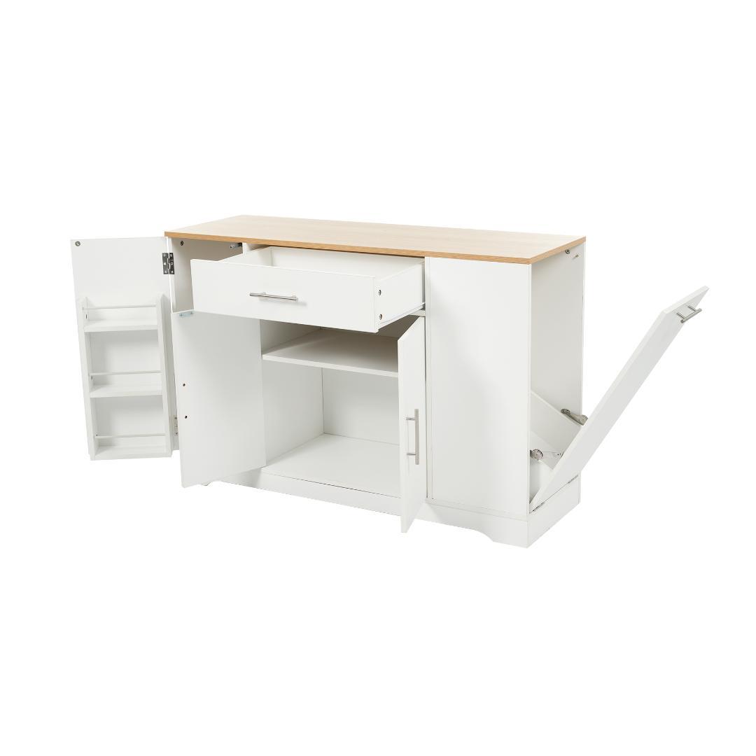 35％OFF限定価格！キッチンラック　食器棚　省スペース　WHITE