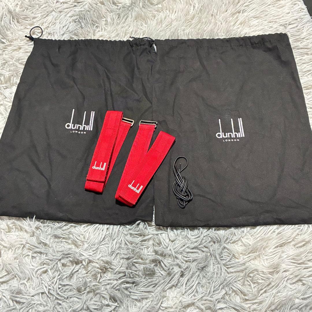 【美品】dunhill 本革 ベルクロ BLACK〈定価146,300円〉