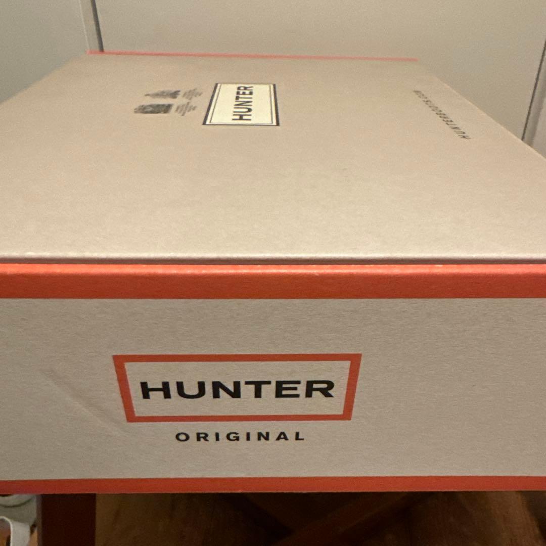 HUNTER ダークグレー ハイカットラバーブーツ 箱付き　26cm