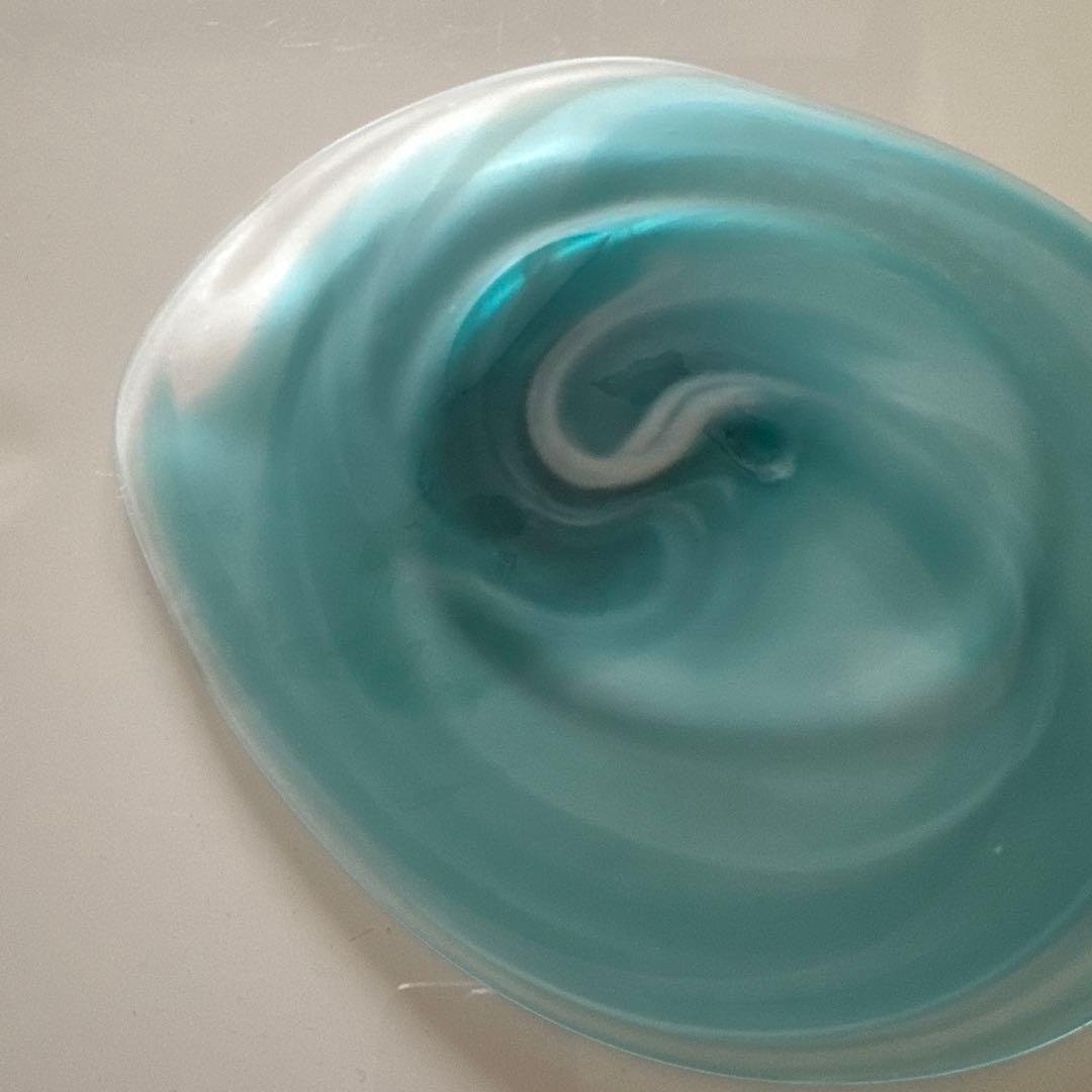 【新品未使用】中野由紀子 渦 blue プレート (大)