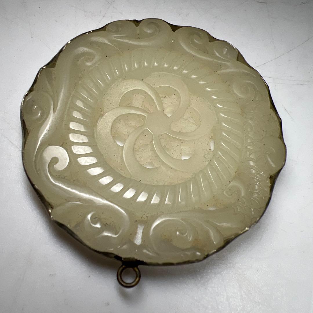 白砡ネックレストップ　25g 東Y7-1107☆2Fトヒチ