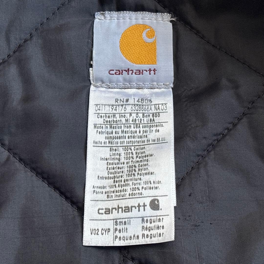 carhartt カーハート【S】希少サイズ ダックベスト グリーン 中綿 古着