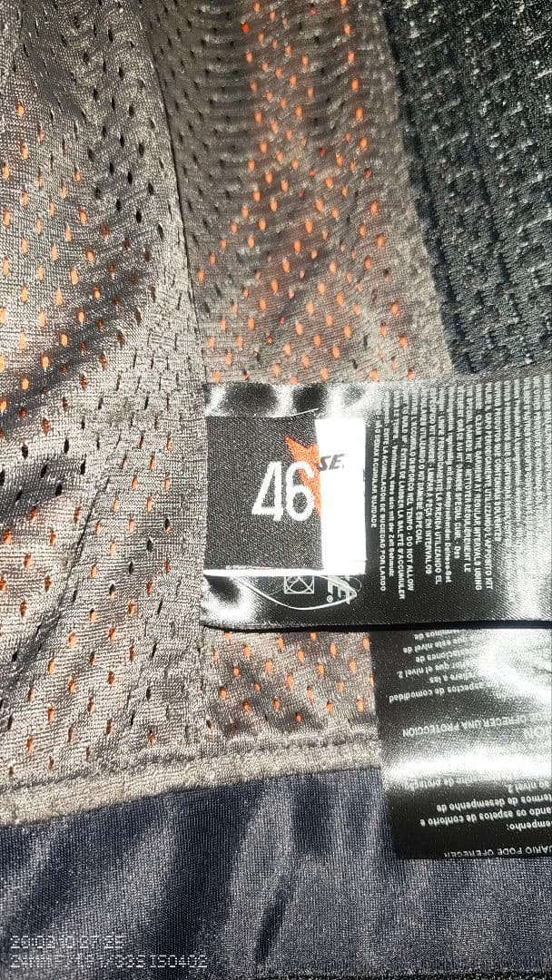 Dainese レザージャケット ブラック/レッド　サイズ46