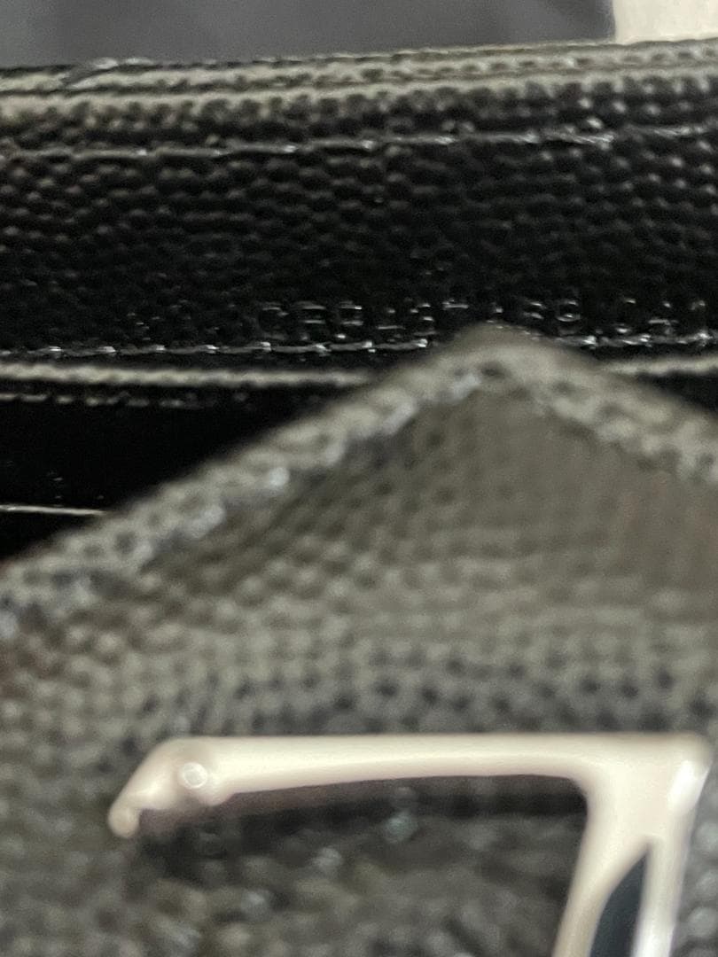 ブラック×シルバー/即買推奨！二つ折り長財布 サンローラン 長財布