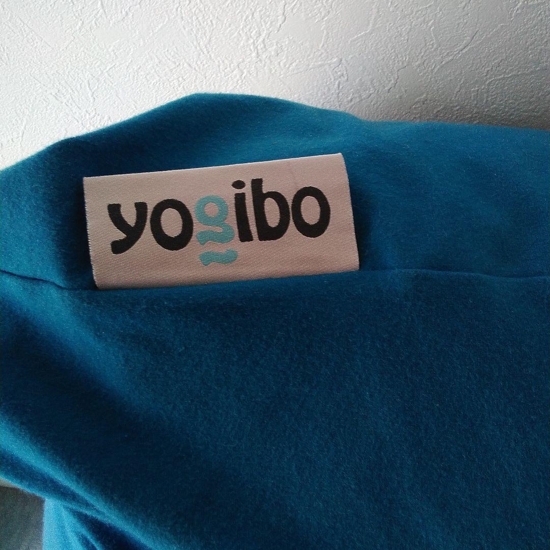 にわ　yogibo ビーズクッション Max カバー付(アクアブルー)