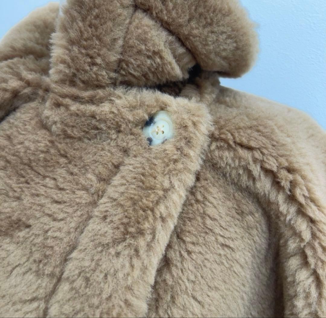 【新品未使用・タグ付き】テディ　ポンチョ　ケープ　maxmara好きな方にも