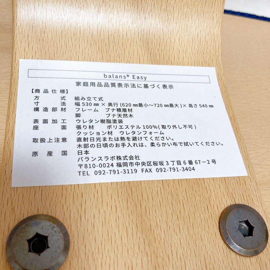 美品 Balans EASY バランスチェア イージー バランスラボ