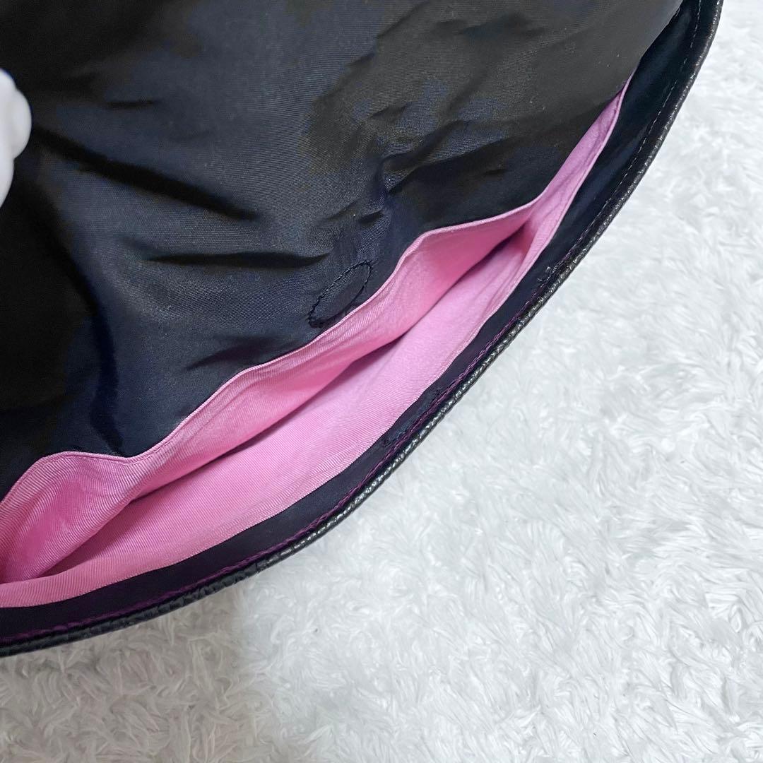 A.D.M.J.☆ショルダーバッグ メッセンジャーバッグ ナイロン 黒ピンク