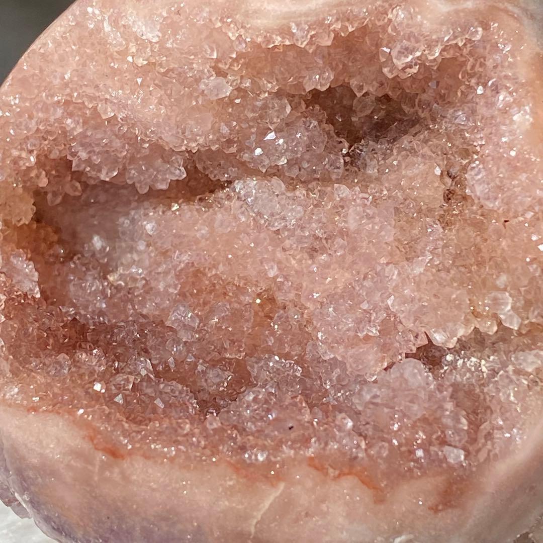 【 ピンクアメジスト BIG ドゥルージー 笑口 スフィア 90㎜ ジャスパー