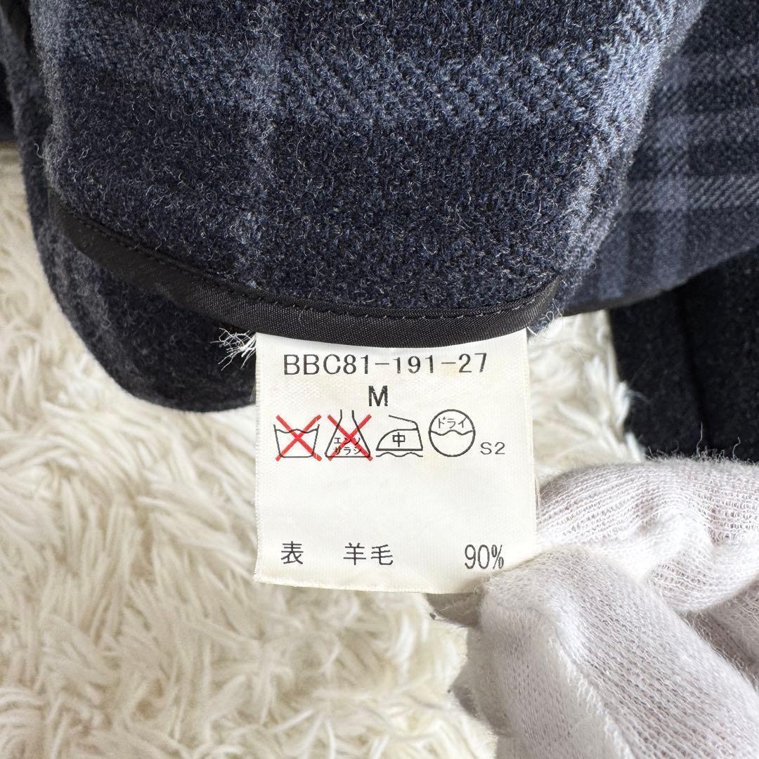 未使用級　カシミヤ　バーバリーロンドン　ロングコート　ノバチェック　ダークグレー
