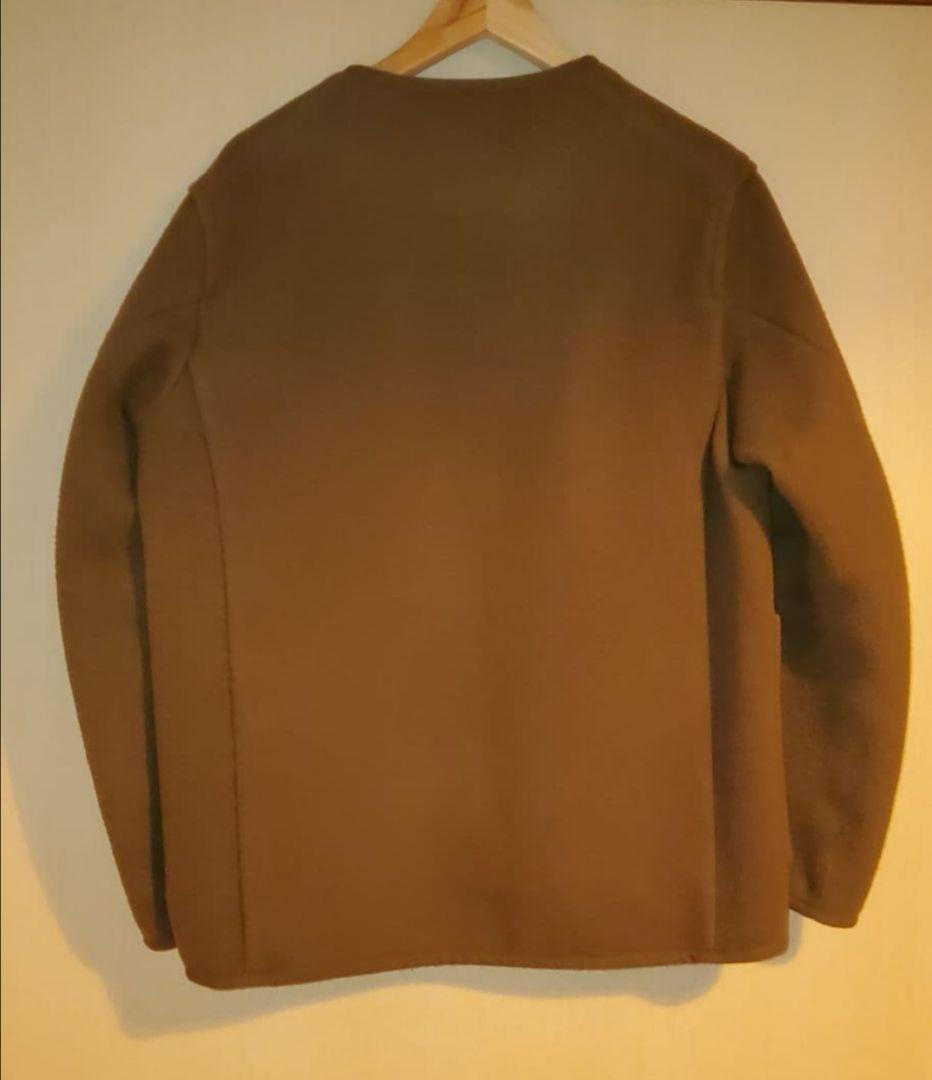 期間限定値下☆ダントン　ウールモッサ　ノーカラー　コート　サイズ40 カーキ