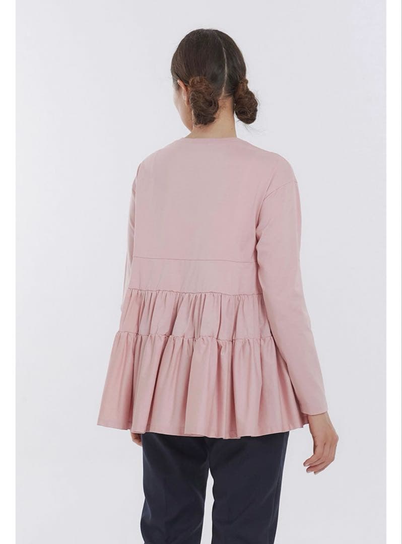 【新品未開封】yori ティアードカットソー ピンク