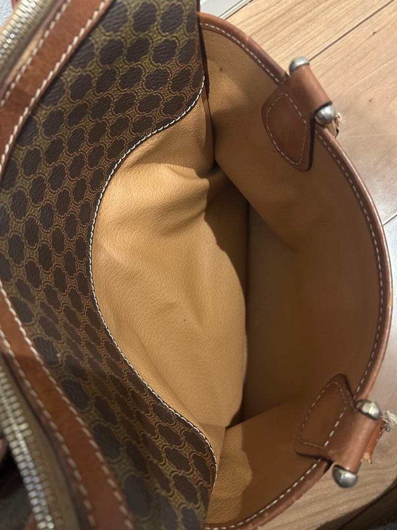 CELINE オールドセリーヌ マカダム柄 ハンドバッグ